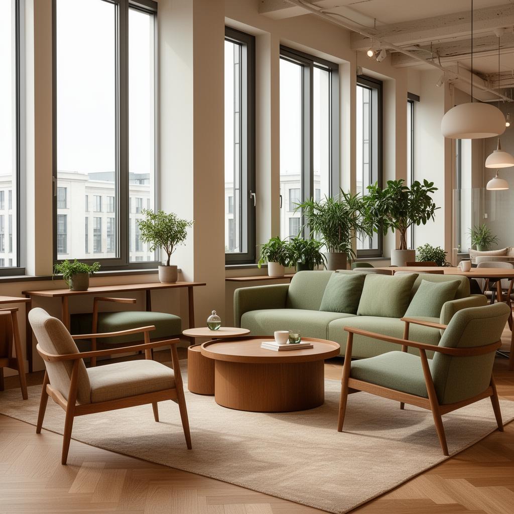 Lounge im Colorium Coworking Space Düsseldorf