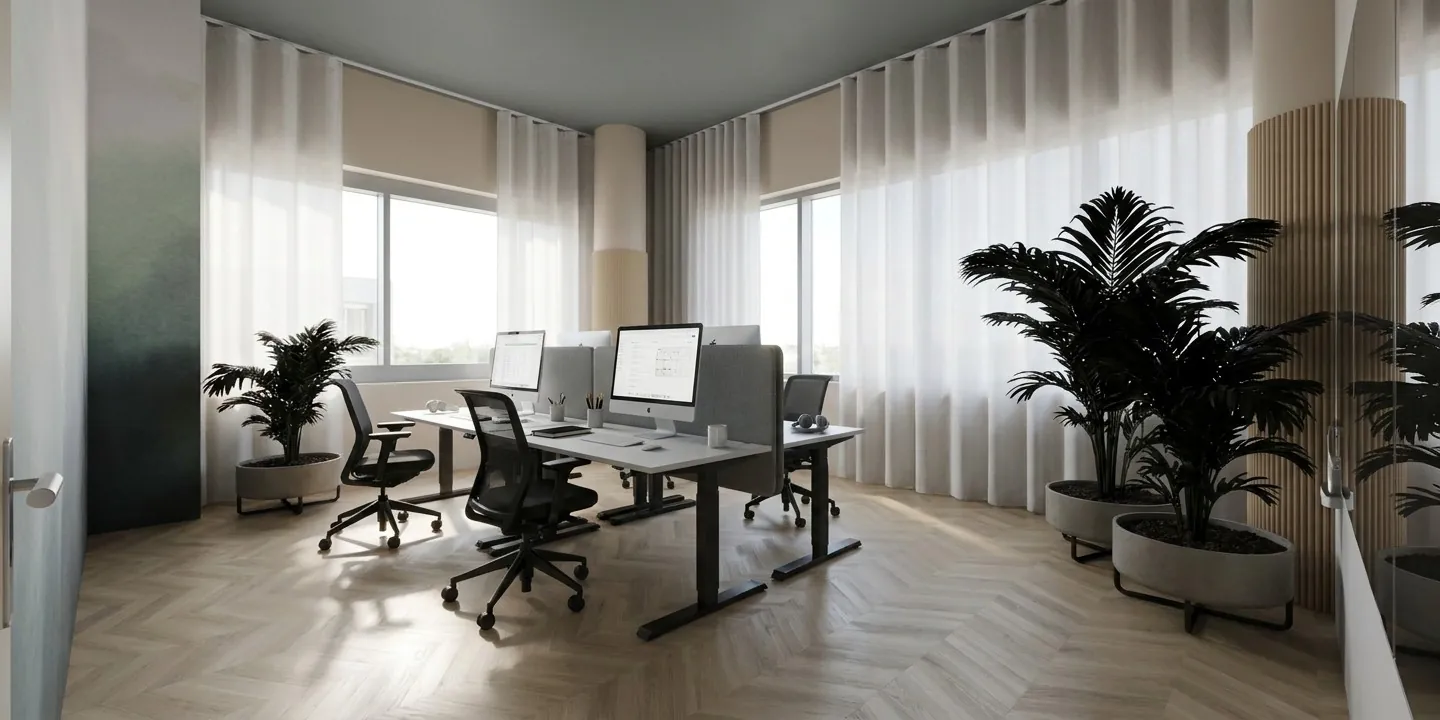 4er-Eckbüro, space for company Düsseldorf